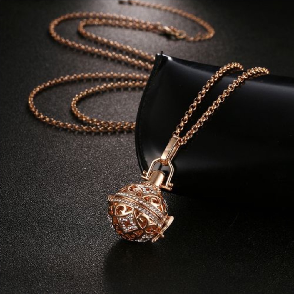 New Locket Angel Pendant Long Harmony Ball Nec…